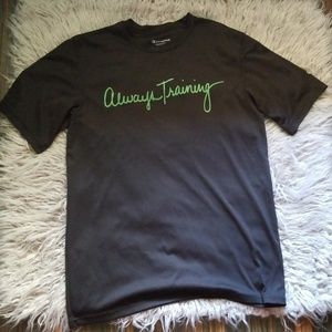 Champion Double Dry T-Shirt, Sz M Black